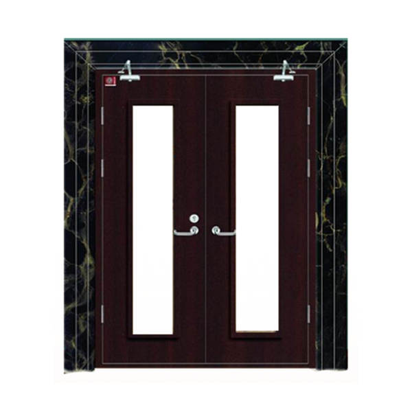 Steel and wood fire doors